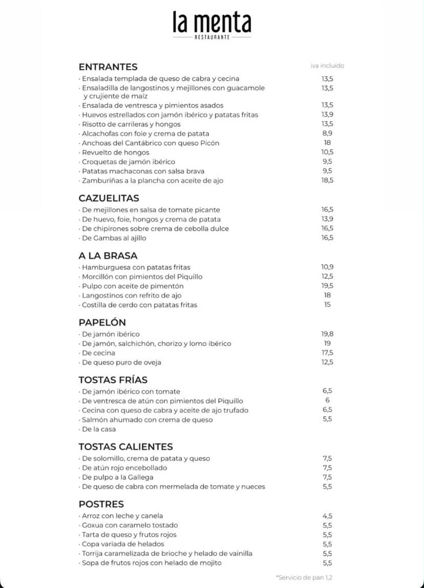 menta carta