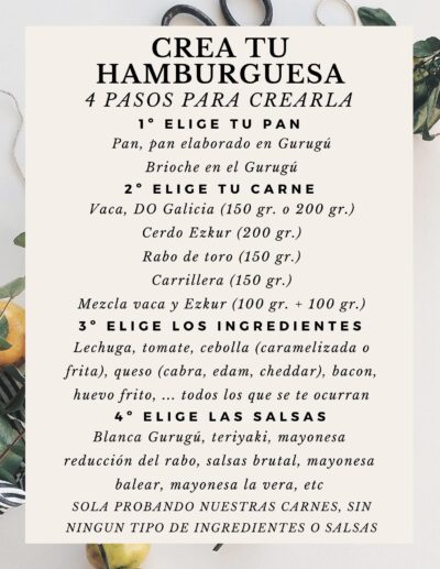 bodegón del gurugú carta